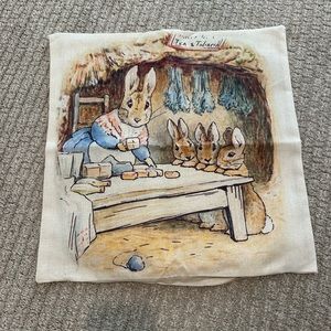 Peter rabbit with bunnies pillow cover New